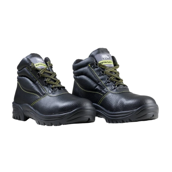 Bocanci Sirin Duras S3 HRO SRC -  material rezistent la abraziune, aerisire piciorului, talpa lipita din cauciuc nitrilic, tip burduf dublata cu material spongios, insiretare prin perforatii consolidate cu capse metalice