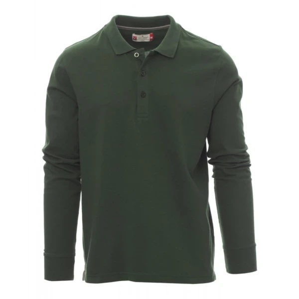 Tricou polo cu maneca lunga Payper Florence Barbati, 100% Bumbac pique, Primavara-Toamna, 210 g/m2