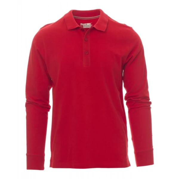 Tricou polo cu maneca lunga Payper Florence Barbati, 100% Bumbac pique, Primavara-Toamna, 210 g/m2