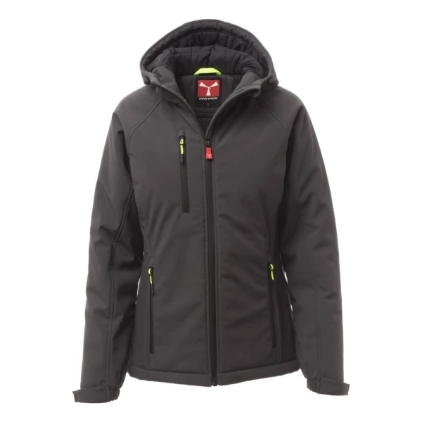 Jacheta softshell de iarna pentru Femei din Soft Shell 95% polyester + 5% elastan, 320 g/m2