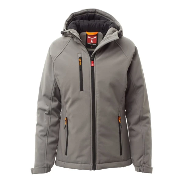 Jacheta softshell de iarna pentru Femei din Soft Shell 95% polyester + 5% elastan, 320 g/m2