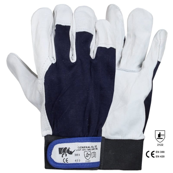 Manusi General EL piele capra/textil Rhino Safety