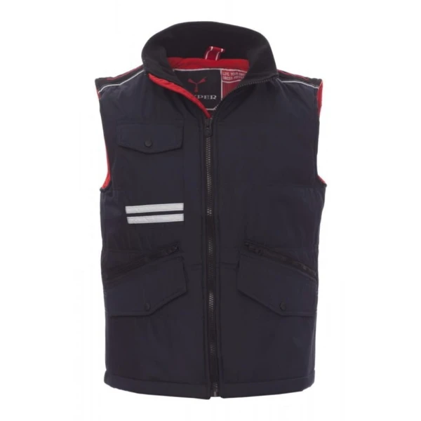 Mig-2.0-Navy-Blue-Red.jpg Vesta de iarna Payper Mig 2.0, Unisex, 240T Ripstop Pongee 100% polyester, Toamna-Iarna, 200 g/m2