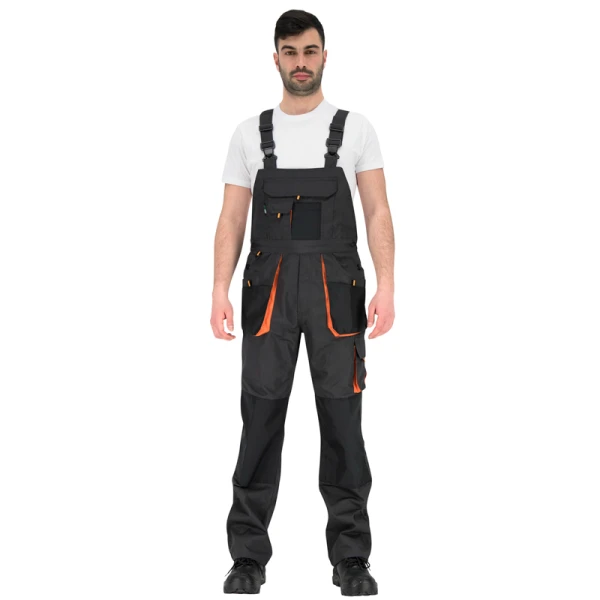Pantaloni cu pieptar Atlas 65% polyester + 35% Bumbac 240 g/m2 Rhino Safety
