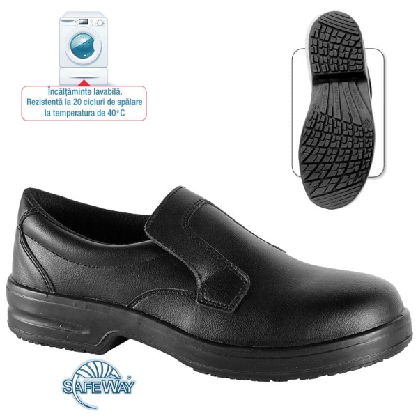 Pantofi Safeway P313 Peony S1 SRC, rezistent la abraziune, Air-dry, PU 1D, Slip-on