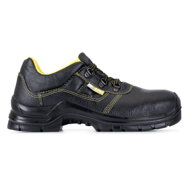 Pantofi Sirin Plesu New S3 SRC rezistent la abraziune; asigură aerisirea piciorului PU 1D Tip burduf - dublata cu material spongios Insiretare prin perforatii consolidate cu capse metalice