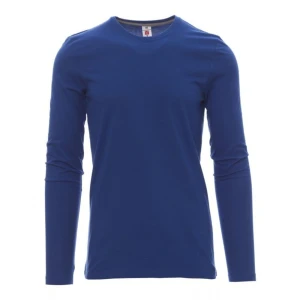 Tricou clasic ML 100% bbc 165gr/mp, cu maneca lunga, pentru barbati, Pineta Royal Blue