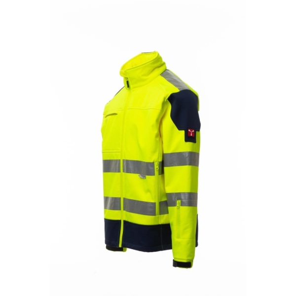 Jacheta softshell Payper Screen Barbati, 97% polyester + 3% elastan Soft Shell, Toamna-Iarna, 330 g/m2