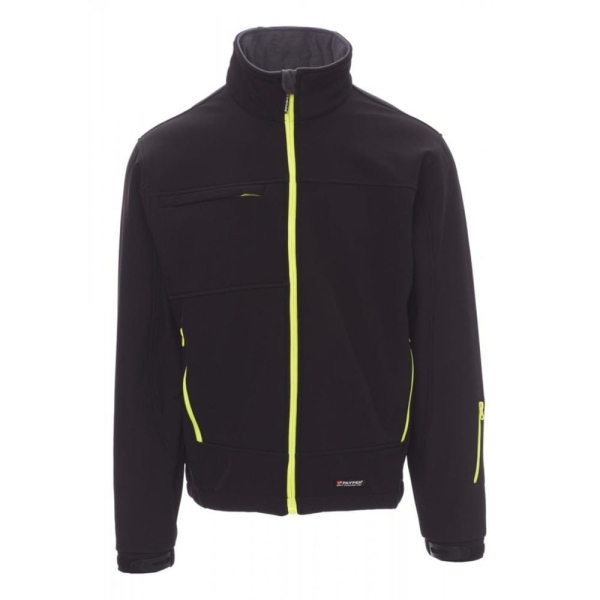 Men's Soft-Shell Polyester Elastane Jacket for Autumn-Winter, 330 g/m2 - Payper Storm