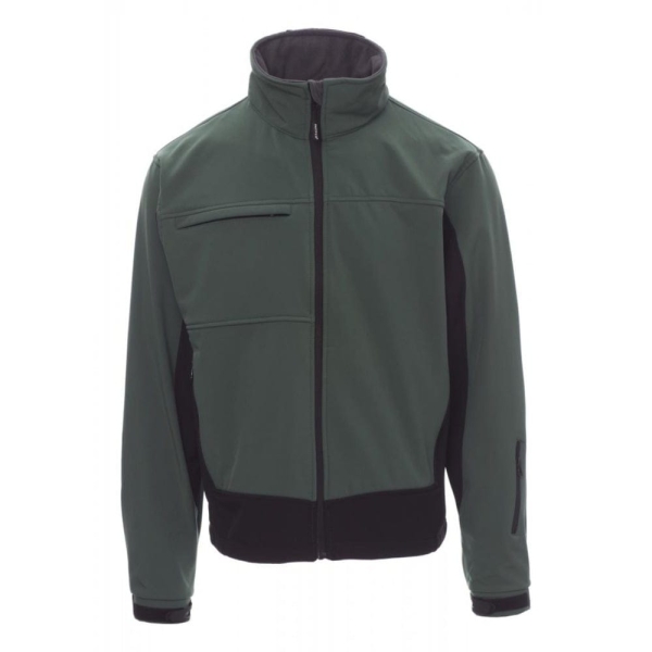 Men's Soft-Shell Polyester Elastane Jacket for Autumn-Winter, 330 g/m2 - Payper Storm