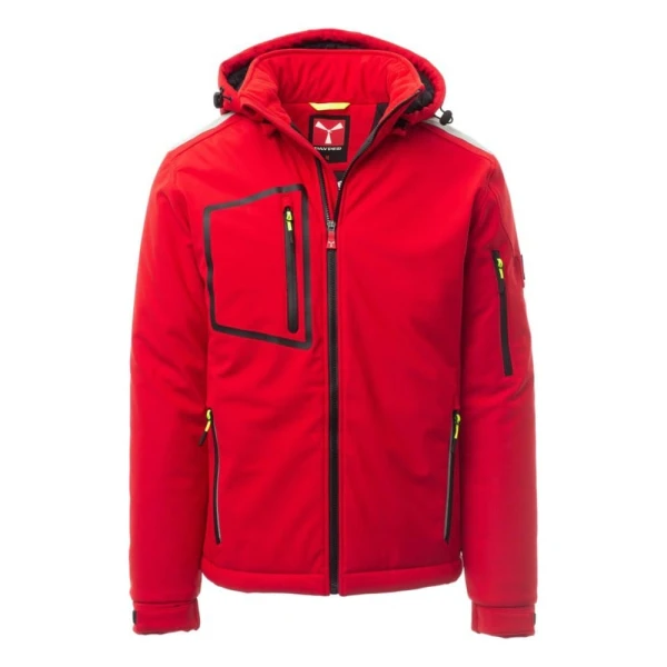 Jacheta softshell de iarna Payper Stream Pad pentru Barbati, 100% Soft-Shell 78% nylon + 22% elastane, 330 g/m2