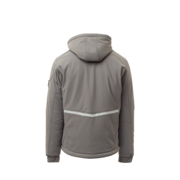 Jacheta softshell de iarna Payper Stream Pad pentru Barbati, 100% Soft-Shell 78% nylon + 22% elastane, 330 g/m2