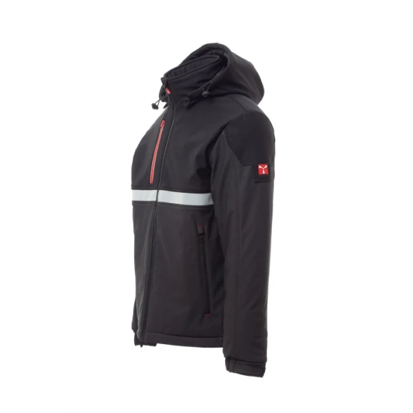 Jacheta softshell de iarna barbati din 78% Nylon + 22% Elastan, 330 g/m2