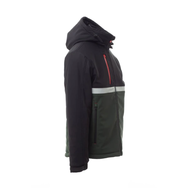 Jacheta softshell de iarna barbati din 78% Nylon + 22% Elastan, 330 g/m2