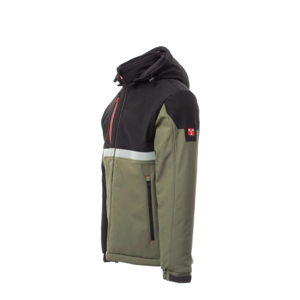 Jacheta softshell de iarna barbati din 78% Nylon + 22% Elastan, 330 g/m2