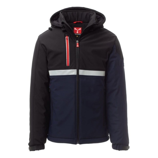 Jacheta softshell de iarna barbati din 78% Nylon + 22% Elastan, 330 g/m2