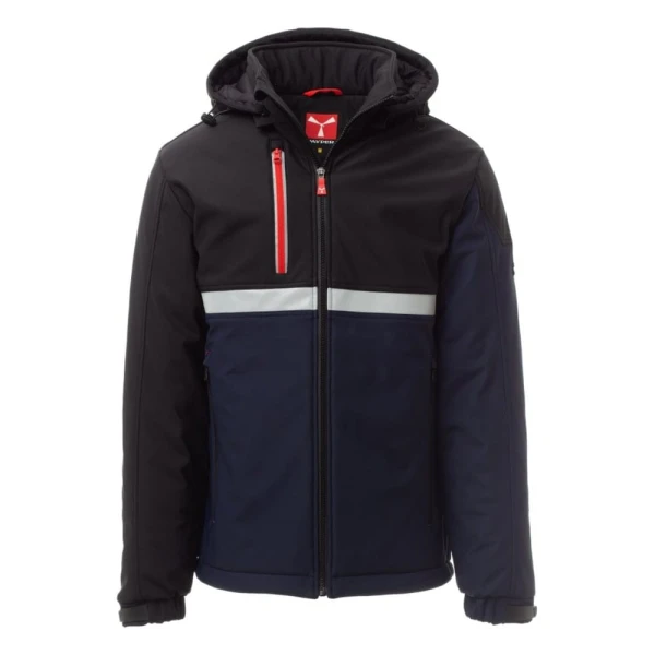 Jacheta softshell de iarna barbati din 78% Nylon + 22% Elastan, 330 g/m2