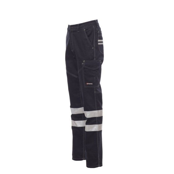 Pantaloni talie Payper Worker Winter Reflex Unisex - 100% Bumbac Satin periat - Iarna - 350 g/m2