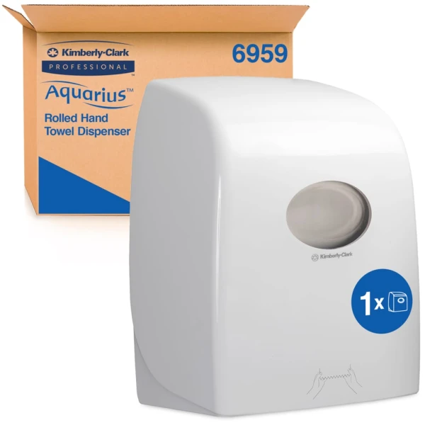 aquarius_m Dispenser din plastic alb pentru prosoape de hartie, Aquarius 6959