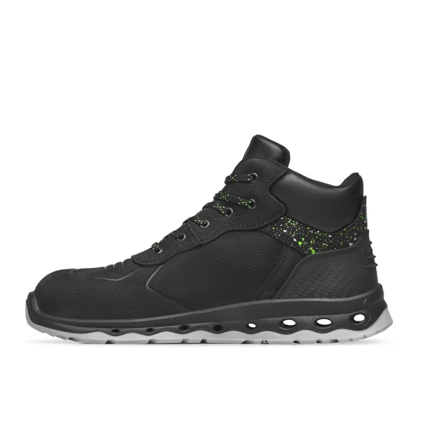 Bocanci Exena Mars S3 ESD SRC - Material textil perforat rezistent la abraziune, Energy, PU 2D, Tip burduf - dublata cu material spongios