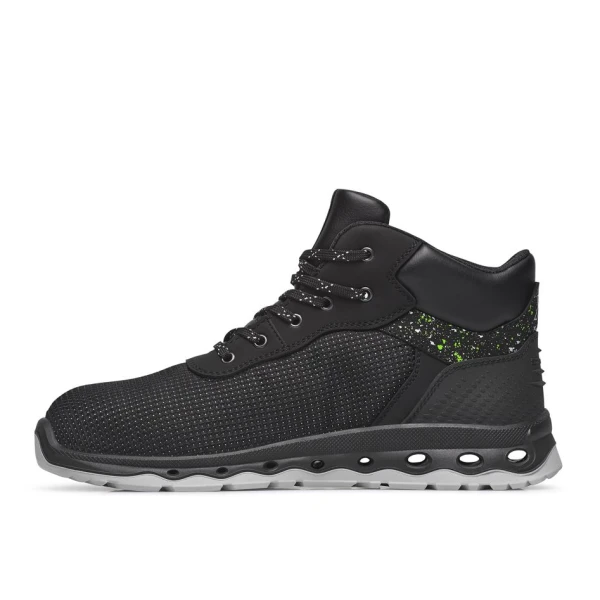 Bocanci Exena Saturn S3 ESD SRC - Material textil perforat rezistent la abraziune Energy PU 2D cu Tip burduf - dublata cu material spongios