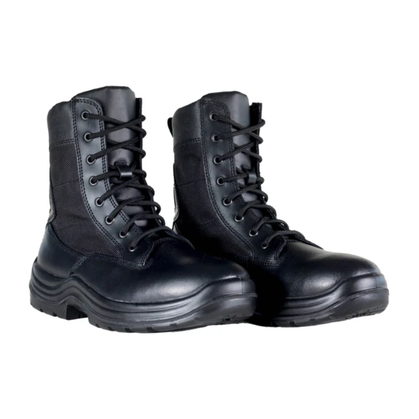 Bocanci Sirin Decebal 02 FO SRC -  material rezistent la abraziune, PU 2D, Tip burduf, închidere cu insiretare prin perforatii consolidate cu capse metalice