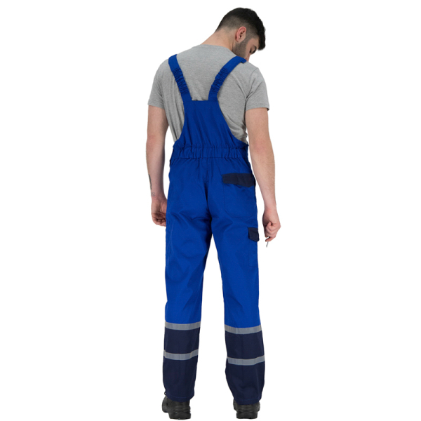 Pantaloni cu pieptar Char 65% polyester+35% bumbac 240 g/m2 Rhino Safety