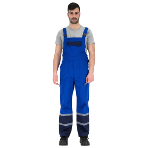 Pantaloni cu pieptar Char 65% polyester+35% bumbac 240 g/m2 Rhino Safety