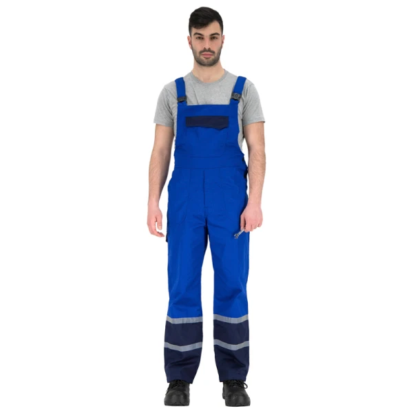 pantaloni-cu-pieptar-char.jpg Pantaloni cu pieptar Char 65% polyester+35% bumbac 240 g/m2 Rhino Safety