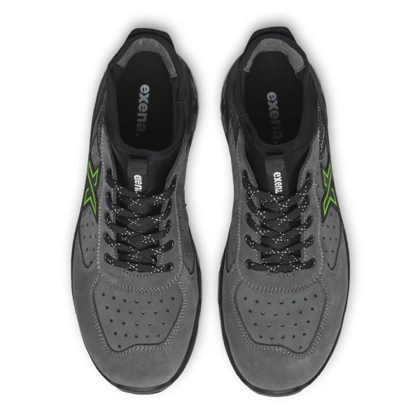 Pantofi Exena Neptune S1P ESD SRC, rezistent la abraziune, Energy PU 2D, Închidere, Insiretare prin perforatii consolidate cu capse metalice