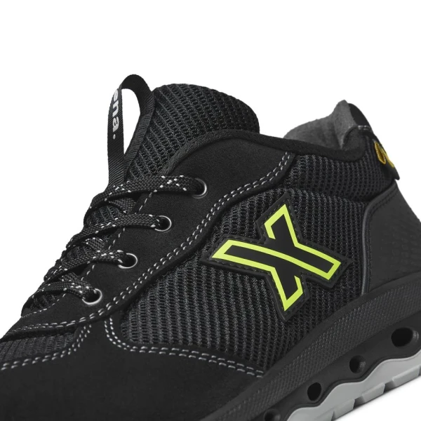 Pantofi Exena Stardust S1P ESD SRC rezistent la abraziune PU 2D Insiretare prin perforatii consolidate cu capse metalice Da