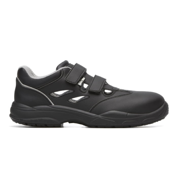 Sandale Safeway Lotus_20 Black S1 SRC, material rezistent la abraziune, X-dry, PU 1D, Barete cu scai Velcro