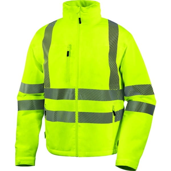 Jachetă impermeabilă-  Pânză - 100% poliester - Membrană TPU, 2 straturi laminate | Căptuşeală: Tafta - 100% poliester, culori: Galben fluorescent, Portocaliu fluorescent