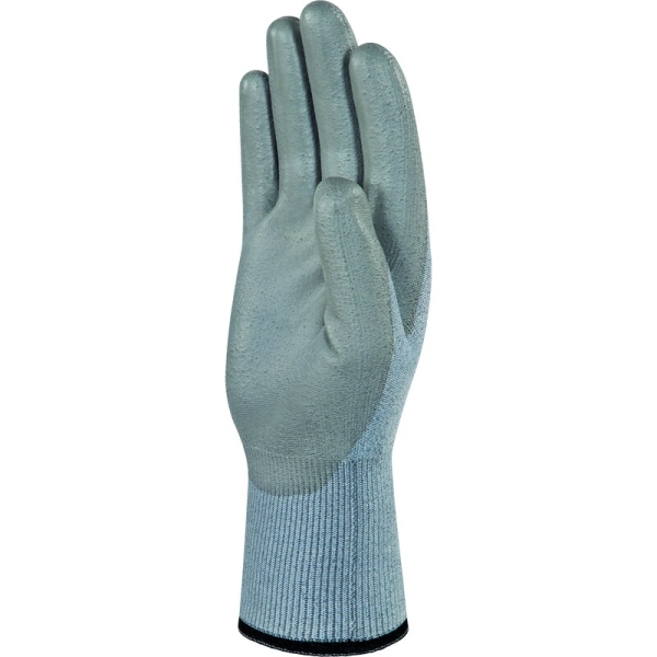 Mănușă tricotată cu strat protector - DELTAnocut, Carbon - PU - Calibru : 13, culori: Gri