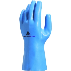 Mănușă impermeabilă cu fixare - Latex neted - Lungime :  300   mm , culori: Albastru