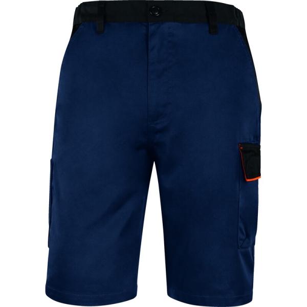 Bermudă de lucru -  Twill - 65% poliester 35% bumbac, culori: Bleumarin-Portocaliu, Gri închis, Gri