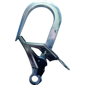 Cârlig de ancorare cu deschidere cu dublă acțiune - Aluminiu - Deschidere: 90 mm , culoare Metalic