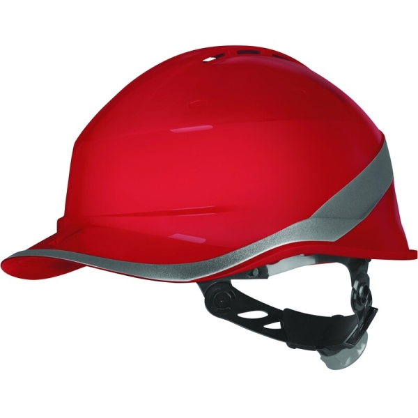 Căști de protecție - Ventilat, culoare Roșu