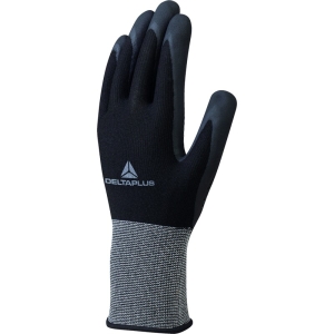 Mănușă tricotată cu strat protector - Poliester, Spandex - Spumă de nitril - Calibru : 15, culori: Negru