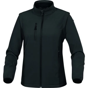 Softshell 2 în 1 - Softshell - 96% poliester 4% elastan - 2 straturi laminate, culori: Gri-Negru