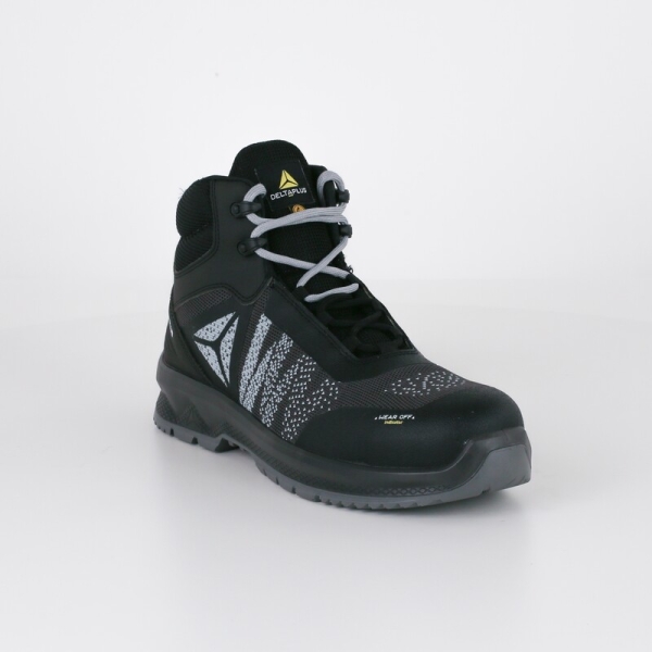Pantofi Calcio S3S Ne/Gr  - Material textil - Membrană - TPU - Tricotată - Branț : PU/2d Negru-Gri