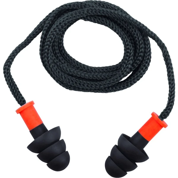 Dop de urechi - TPR (termoplastic) - Șnur - SNR:  34   dB  - Cutie de 50, culoare Gri