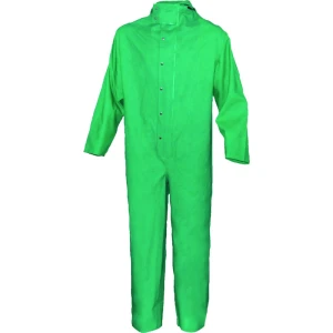 Combinezon pentru protecție chimică - Susținere - 100% poliester - Membrană dublă cu față din PVC, culori: Verde