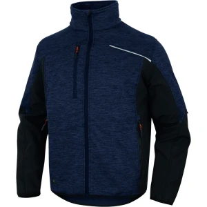 Jachetă din polar - Tricotaj - 100% poliester - 265 g/m² | Softshell - 94% poliester 6% elastan - Membrană TPU, 3 straturi laminate, 310 g/m², culori: Gri-Negru, Bleumarin-Negru