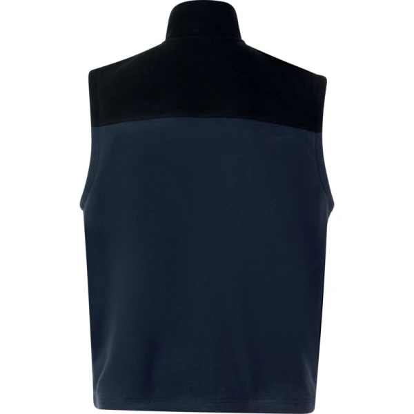 Vestă călduroasă - Fleece - 100% poliester reciclat, culori: Bleumarin-Negru, Gri închis - Negru