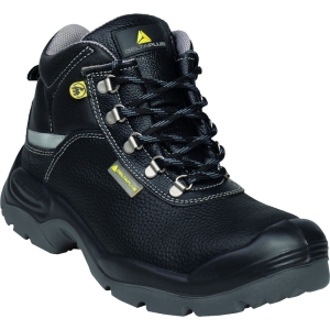 Bocanci De Lucru Sault2 S3 Esd No  - Piele - Crupon-Pigmentat-Hidrofug - Branț : PU/2d Negru