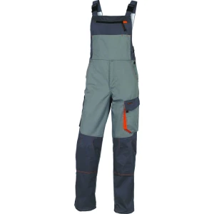 Salopetă de lucru - Twill - 65% poliester 35% bumbac - 245 g/m², culori: Gri-Portocaliu, Negru-Roșu