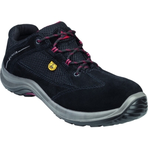 Ch Bas. Viagi S1P Esd No/Ro   - Piele - Material textil - Crustă-Velur - Branț : PU/2d Negru-Roșu