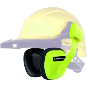 Căști cu funcție de anulare a zgomotului - Calotă: ABS - Pernuțe: PVC, Spumă sintetică - SNR: 24 dB , culoare Galben fluorescent