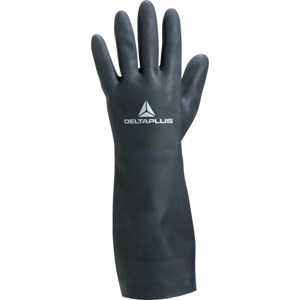 Mănușă impermeabilă fără fixare, cu material polar - Neopren neted - Lungime :  380   mm , culori: Negru